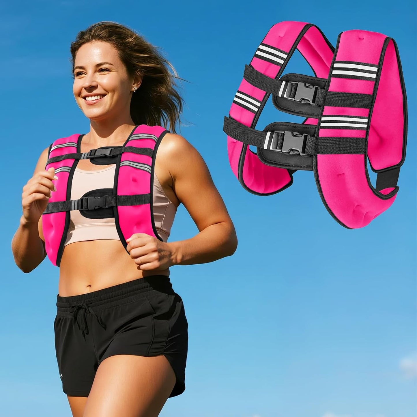 Weighted Vest with Two Adjustment Straps Men Women