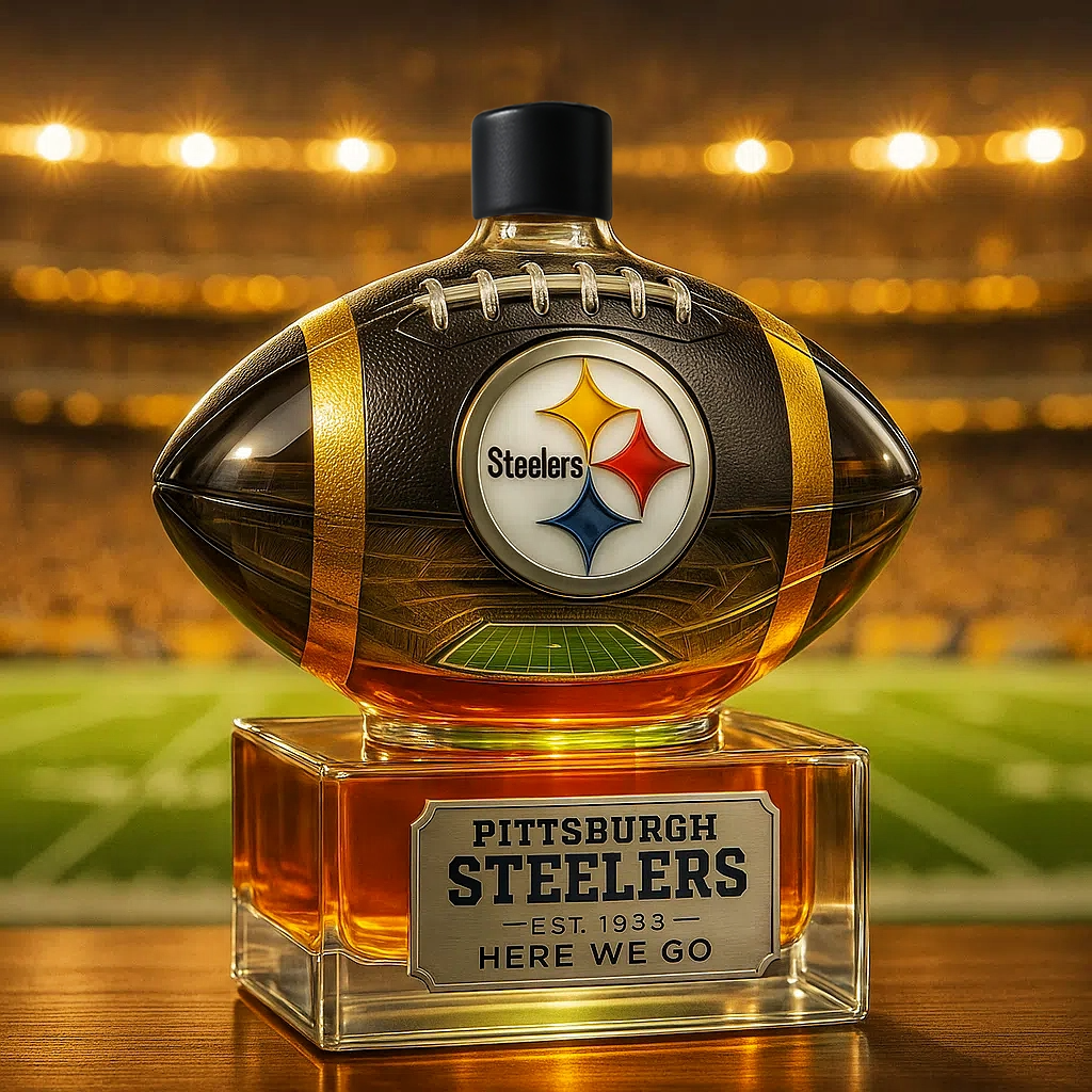 β°Last Day Promotion 49% OFF -π Steel City Pride, Poured in Gold β PS Team Whiskey Bottle