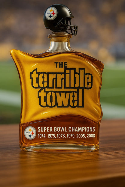 ⏰Last Day Promotion 49% OFF -🔥🏆The Terrible Towel 1975 – 2025 Anniversary Whisky Bottle