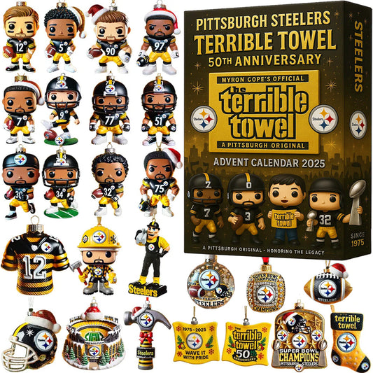 ⏰Last Day Promotion 49% OFF -🏈The PS Team Terrible Towel 50th Anniversary Advent Calendar 2025