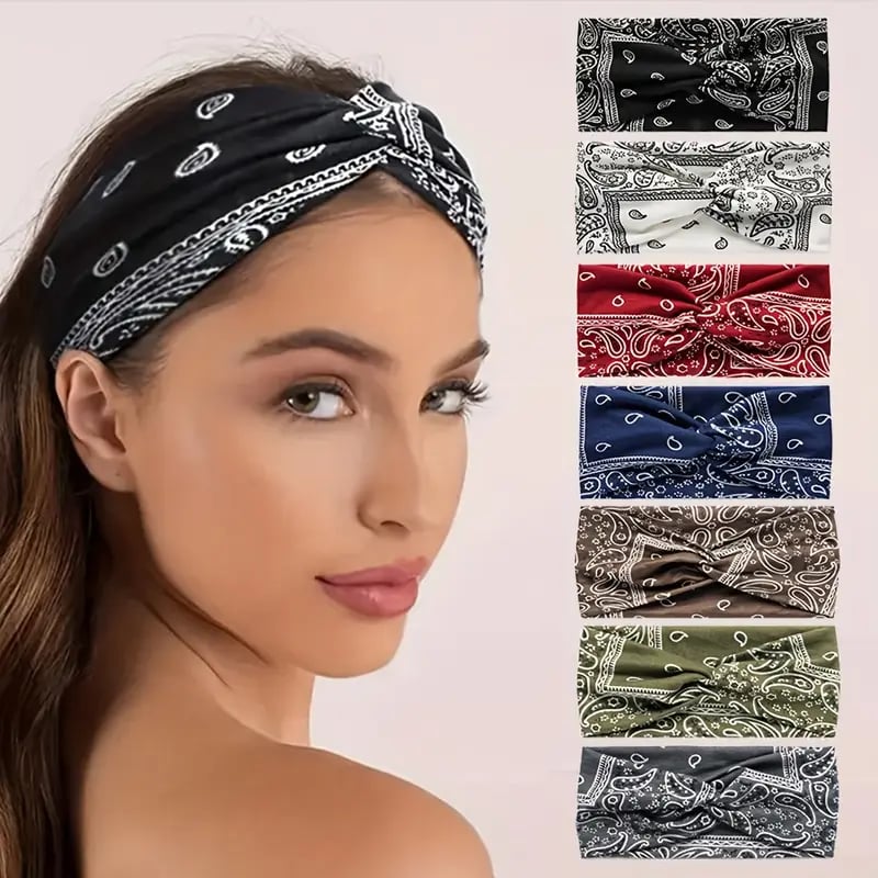 🎁Last Day 🎉Boho Paisley Printed Wide HeadBand