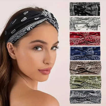 🎁Last Day 🎉Boho Paisley Printed Wide HeadBand