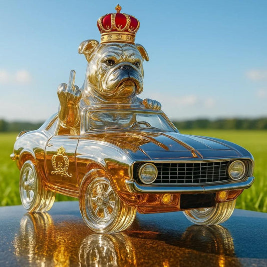 ⏰Last Day Promotion 49% OFF -🚛🥃Dog Driving Whiskey Bottle