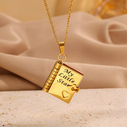 🏆Flash Sale⚡ 50K+ SOLD! ❤️‍🔥✨My Little Star Book Necklace for Daughter / Son