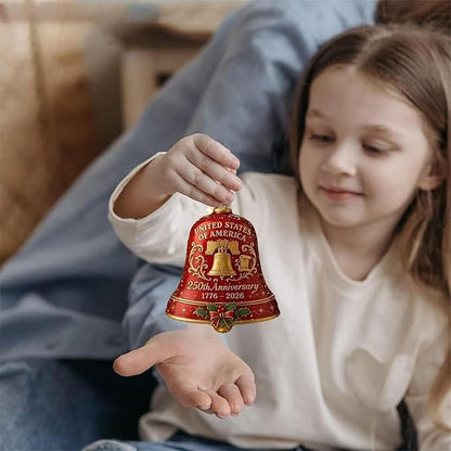 🌟Proudly made in Texas, USA🔔United States 250th Anniversary Bell Ornament