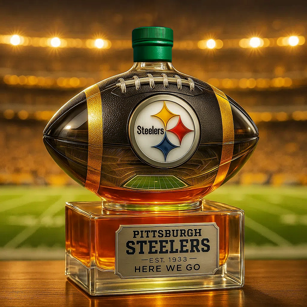 ⏰Last Day Promotion 49% OFF -🏈 Steel City Pride, Poured in Gold — PS Team Whiskey Bottle