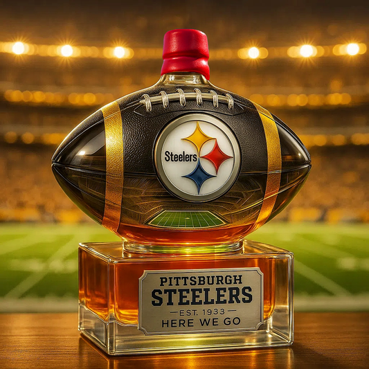 ⏰Last Day Promotion 49% OFF -🏈 Steel City Pride, Poured in Gold — PS Team Whiskey Bottle