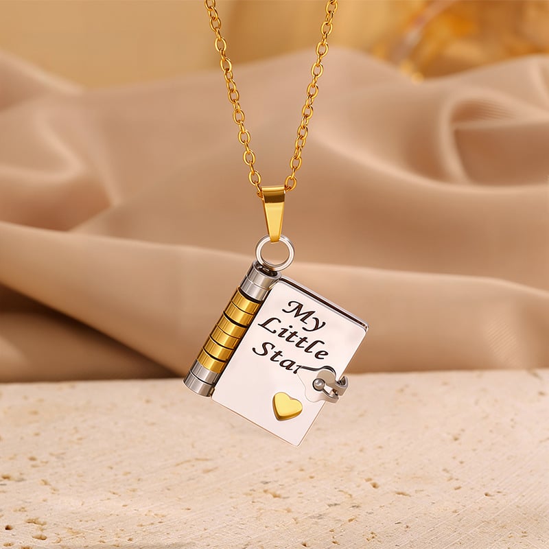 🏆Flash Sale⚡ 50K+ SOLD! ❤️‍🔥✨My Little Star Book Necklace for Daughter / Son
