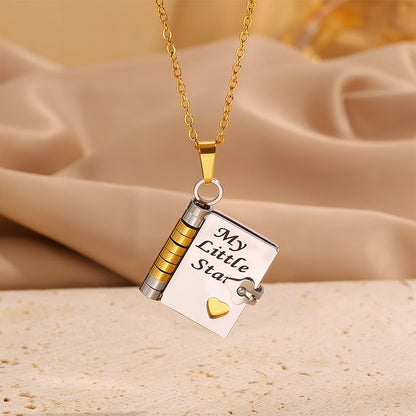 🏆Flash Sale⚡ 50K+ SOLD! ❤️‍🔥✨My Little Star Book Necklace for Daughter / Son
