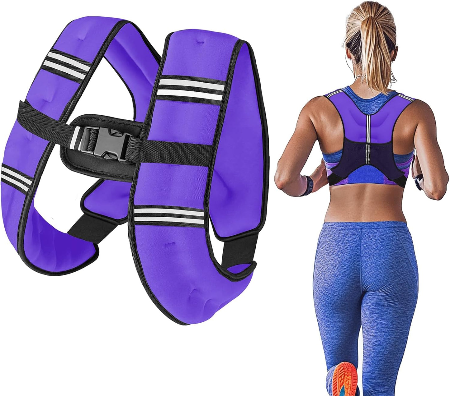 Weighted Vest with Two Adjustment Straps Men Women