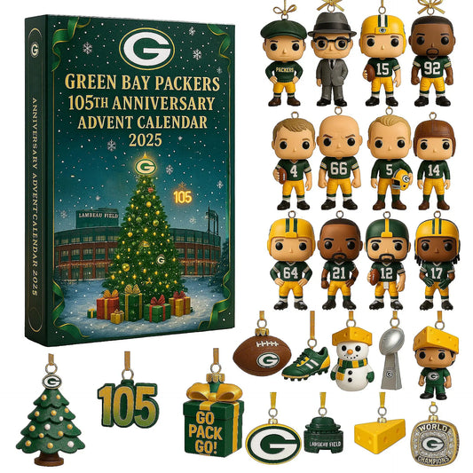 ⏰Last Day Promotion 49% OFF -🎁Green Bay Team 105th Anniversary Advent Calendar 2025