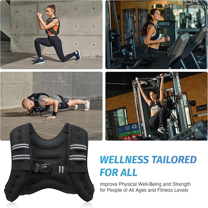 Weighted Vest --with Reflective Stripe