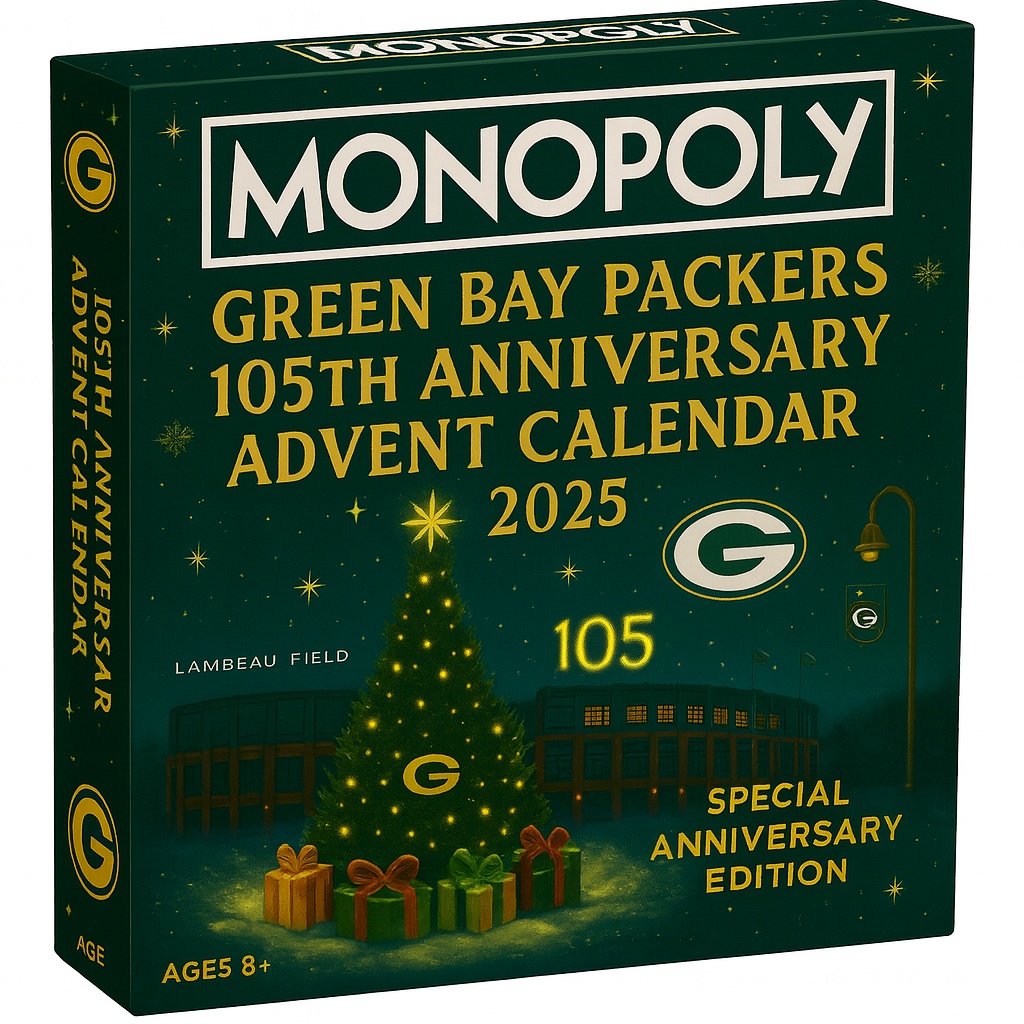 ⏰Last Day Promotion 49% OFF -Monopoly Special Edition-Green Bay Team 105th Anniversary Advent Calendar 2025 🏈💚💛