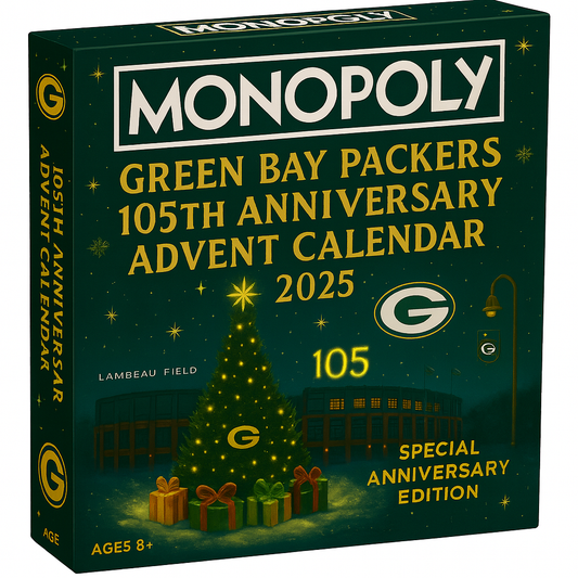 ⏰Last Day Promotion 49% OFF -Monopoly Special Edition-Green Bay Team 105th Anniversary Advent Calendar 2025 🏈💚💛
