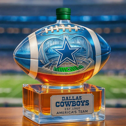 ⏰Last Day Promotion 49% OFF -🏈 America’s Team, Dallas Team Poured in Glory Whiskey Bottle