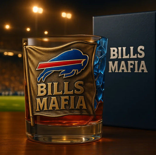 ⏰Last Day Promotion 49% OFF - 🔥Buffalo Bills Commemorative Whiskey Glass💥