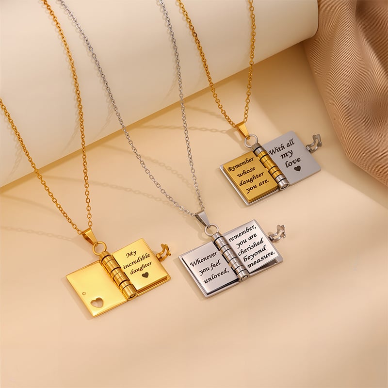 🏆Flash Sale⚡ 50K+ SOLD! ❤️‍🔥✨My Little Star Book Necklace for Daughter / Son