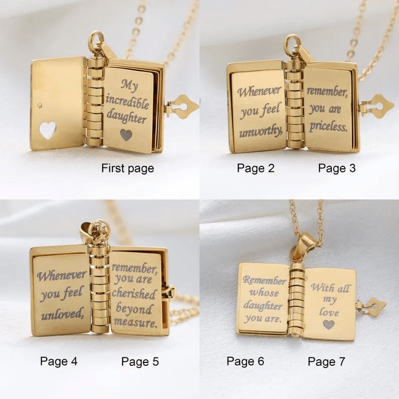 🏆Flash Sale⚡ 50K+ SOLD! ❤️‍🔥✨My Little Star Book Necklace for Daughter / Son