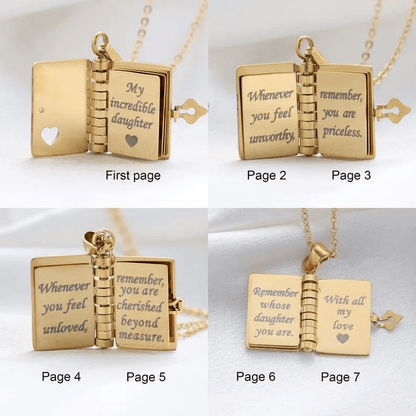🏆Flash Sale⚡ 50K+ SOLD! ❤️‍🔥✨My Little Star Book Necklace for Daughter / Son