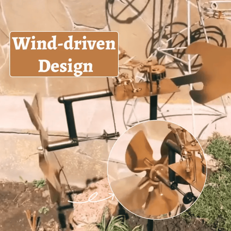 🔥Last Day: 49% OFF🔥 Handmade Metal Rock Band Windmill