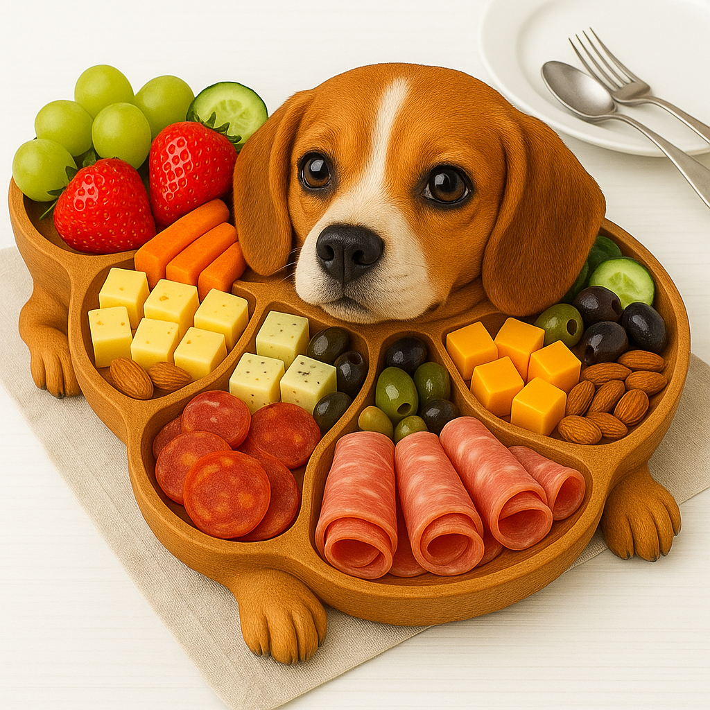 😍🐶Super cute dog shaped deli dinner plate
