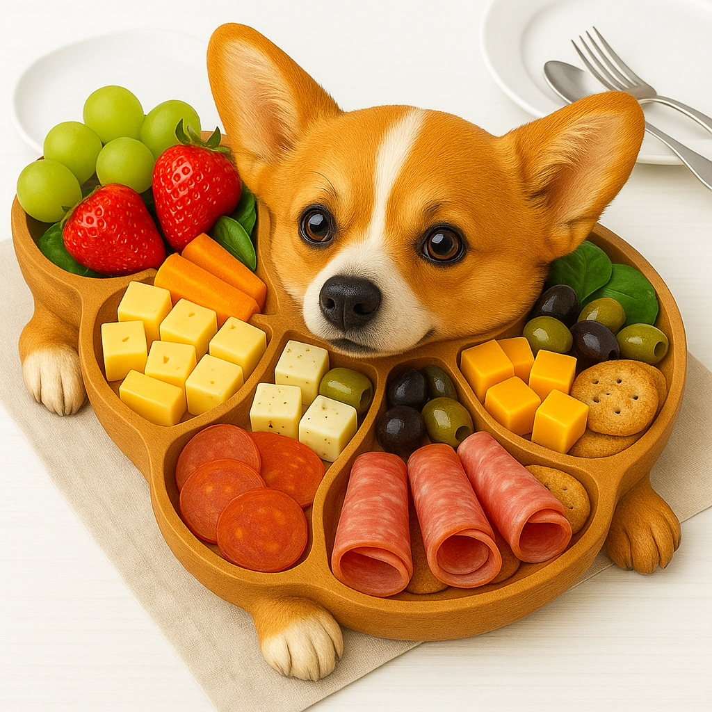 😍🐶Super cute dog shaped deli dinner plate