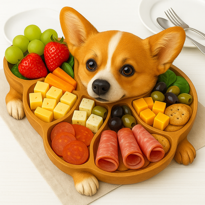😍🐶Super cute dog shaped deli dinner plate