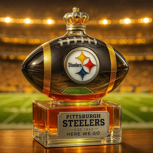 ⏰Last Day Promotion 49% OFF -🏈 Steel City Pride, Poured in Gold — PS Team Whiskey Bottle
