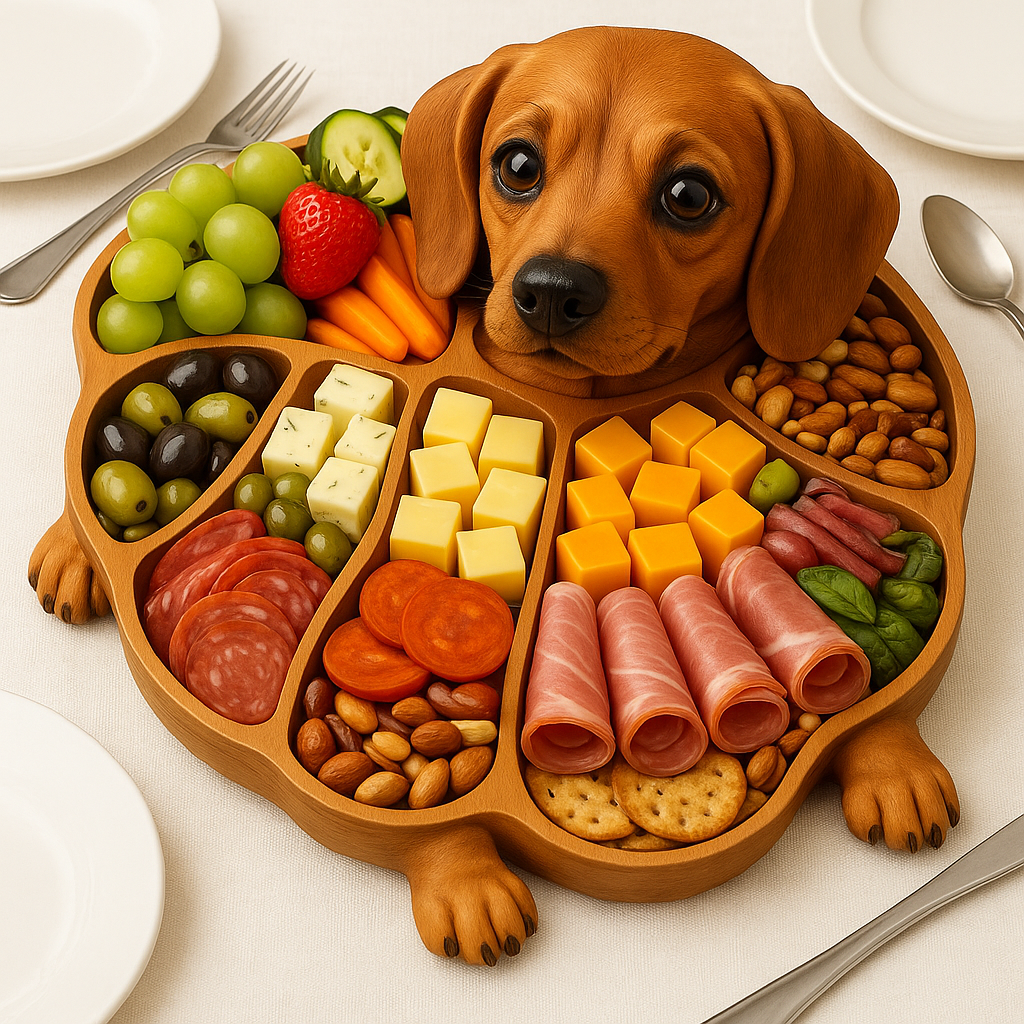 😍🐶Super cute dog shaped deli dinner plate