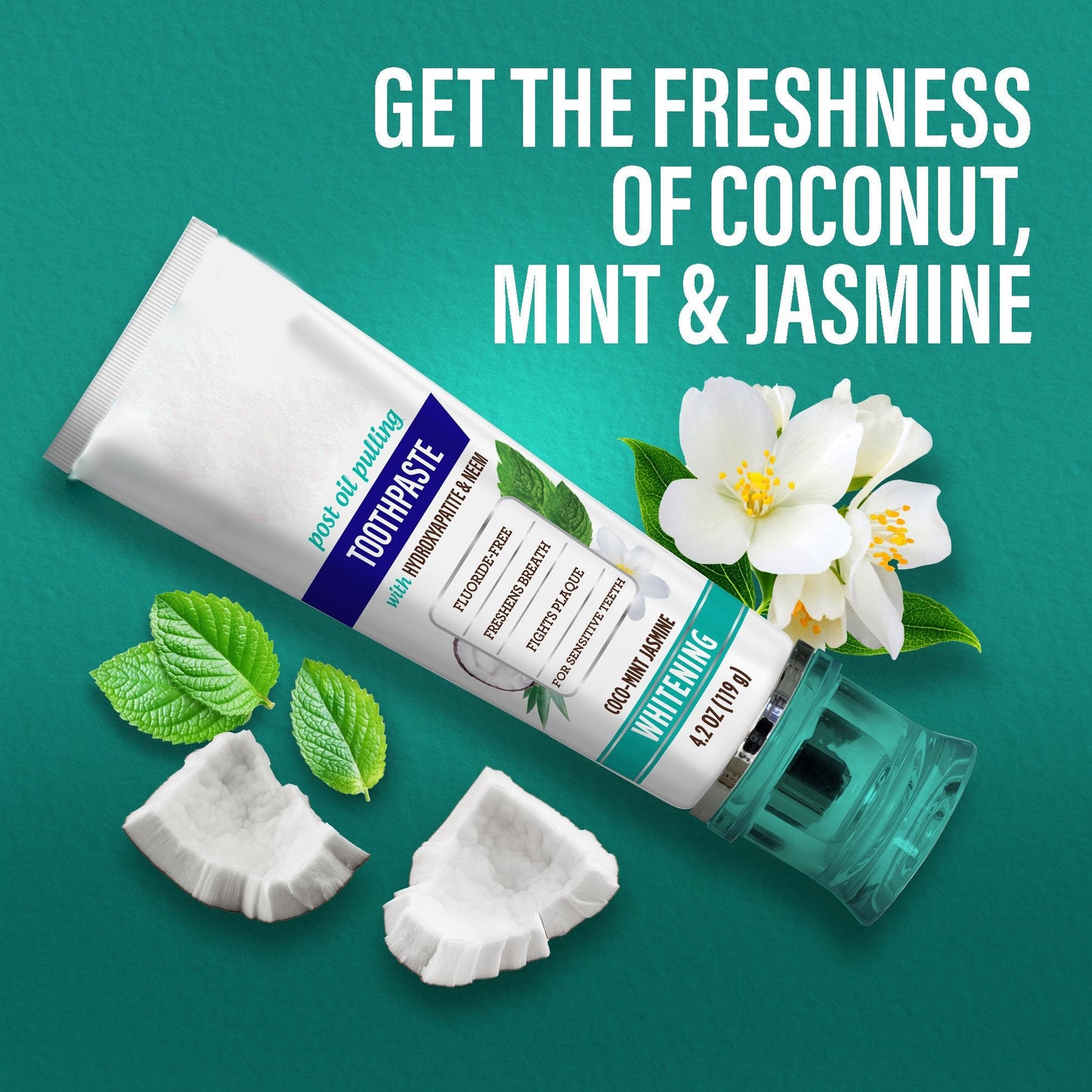 🔥$19.99 ONLY TODAY!!🎁Clearance Sale - Non Fluoride, Hydroxyapatite, Whitening Toothpaste